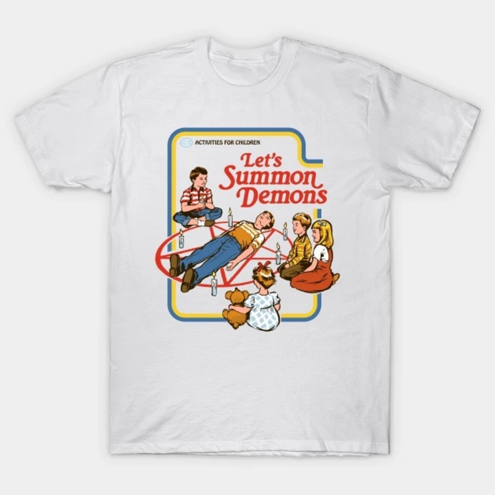 “Let’s Summon Demons” graphic short sleeve t-shirt (S)